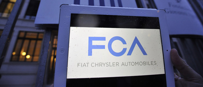 La sede della FIAT a Torino, nel giorno della nascita di Fiat Chrysler Automobiles